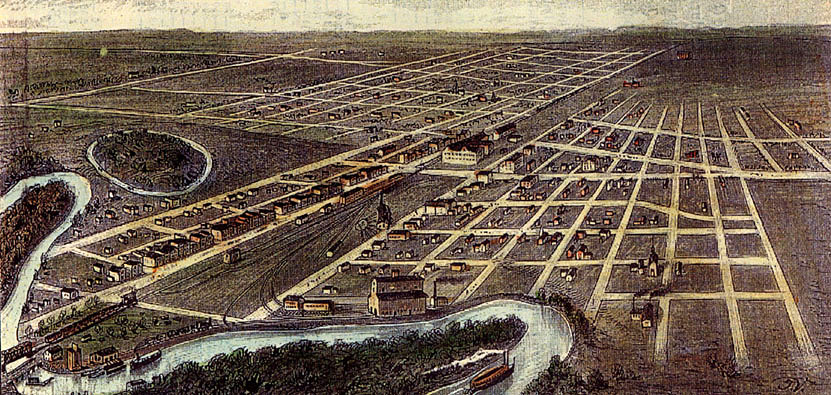 1884 map of Fargo. 