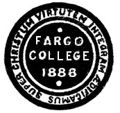 Fargo College seal. 