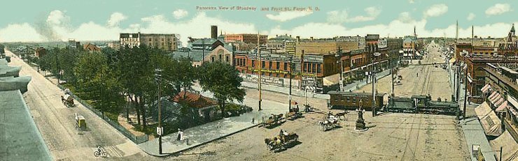 Downtown Fargo, July 1909