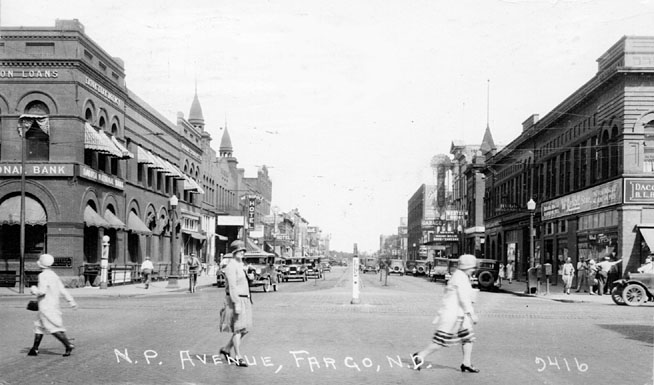 NP Avenue in 1929. 