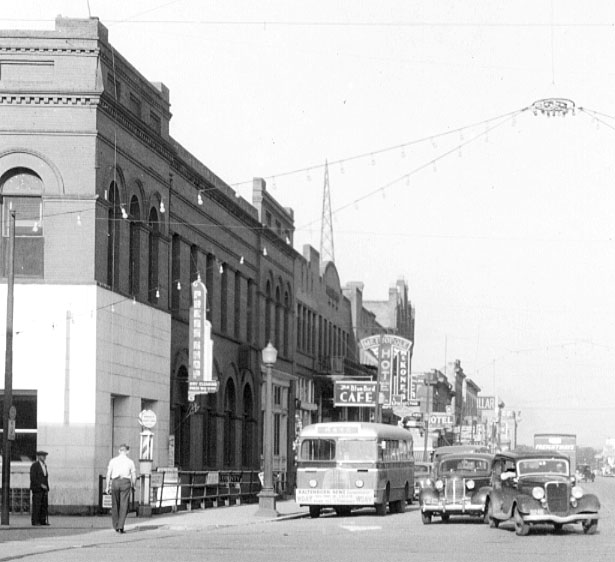 NP Avenue in the 1940s. 