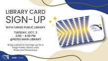 Library Card Sign Up graphic