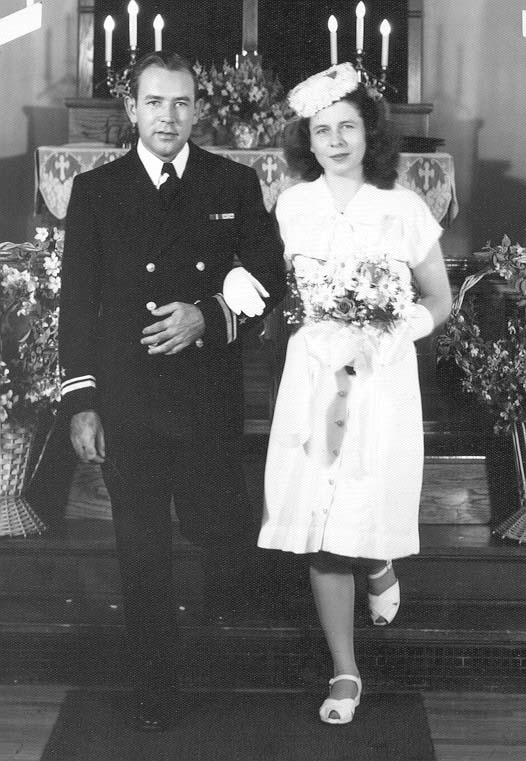 Ralph A. Williams and Ruth L. Nye, Wedding Picture, May 29, 1945