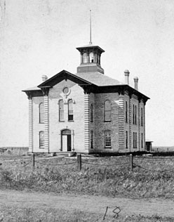 First Cass County Courthouse (1874-1883). 