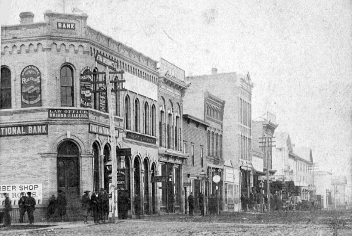 Front Street in 1879. 