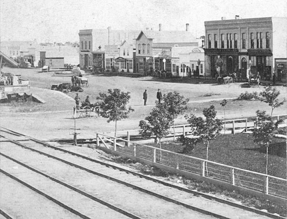 Front Street in the 1880s. 