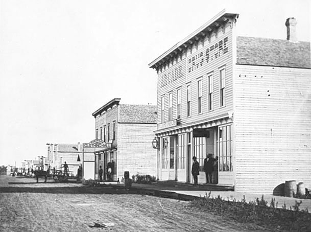 Front Street in 1876. 