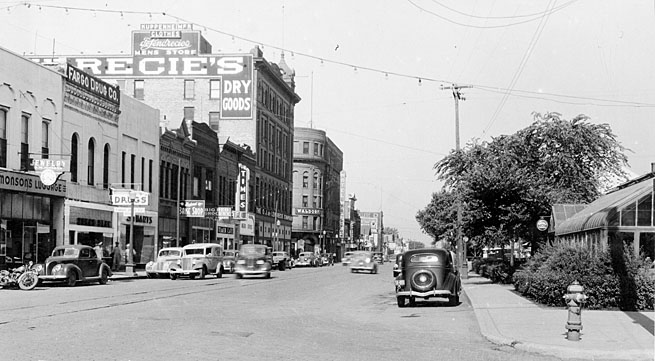 Front Street in 1940. 