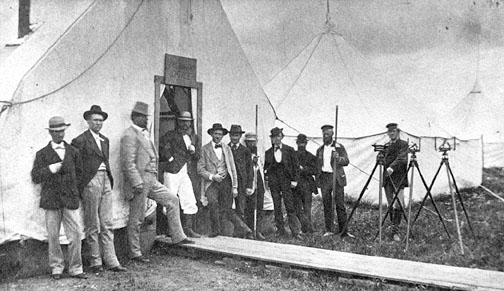 General Rosser's Staff (courtesy Minnesota Historical Society)