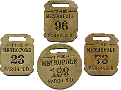 Metropole Hotel tokens. 