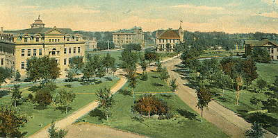 Panoramic view of campus. 
