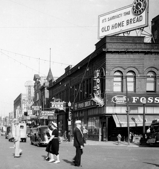 NP Avenue in the 1940s. 