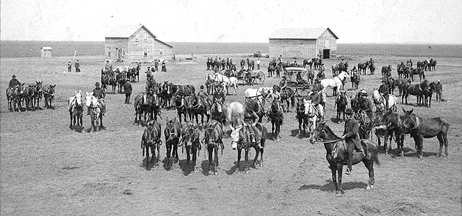Raymond farm in the 1880s. 