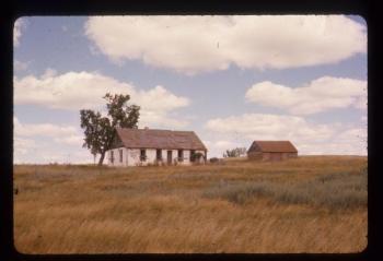 "Image of a homestead in Glen Ullin, ND. Circa 1970s."