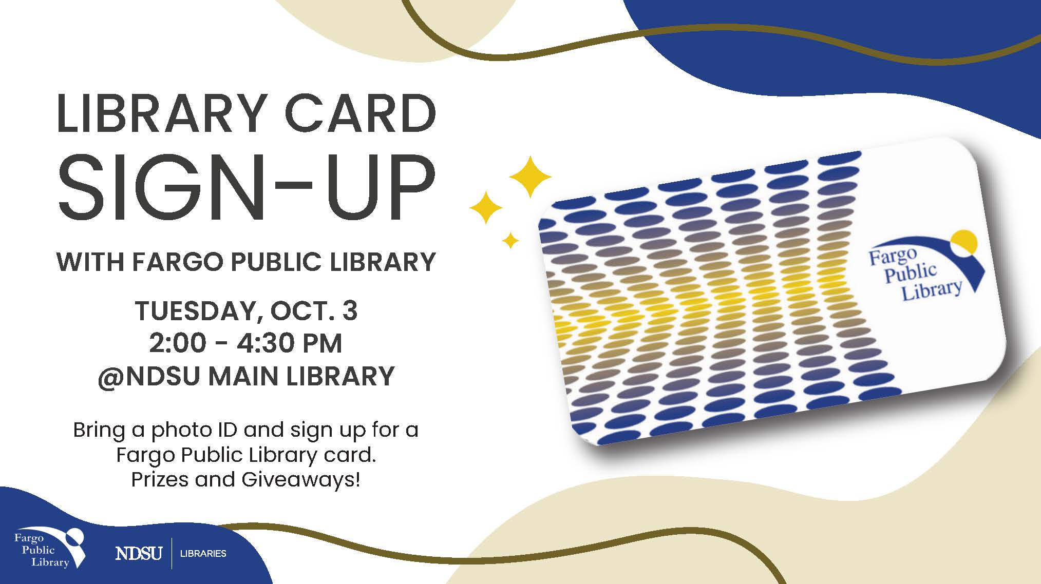 Library Card Sign Up graphic