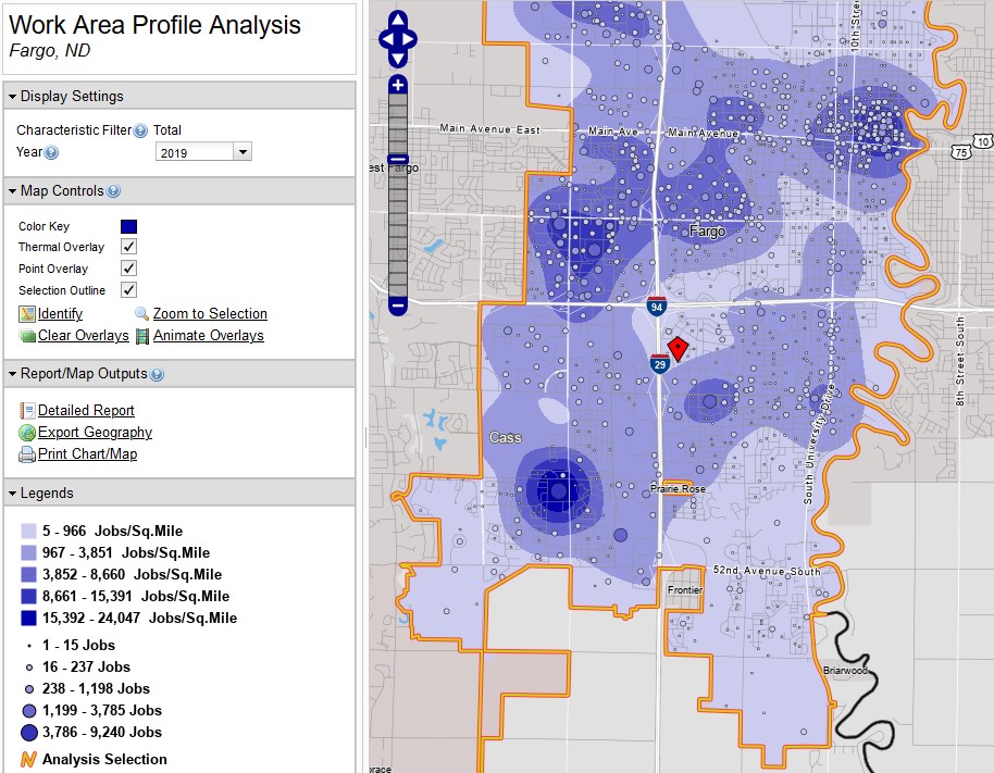 "Work Area Profile, Fargo North Dakota"