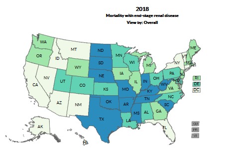 "Map of Renal Disease in the U.S."