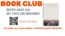 Book Club – Boys and Oil by Taylor Brorby